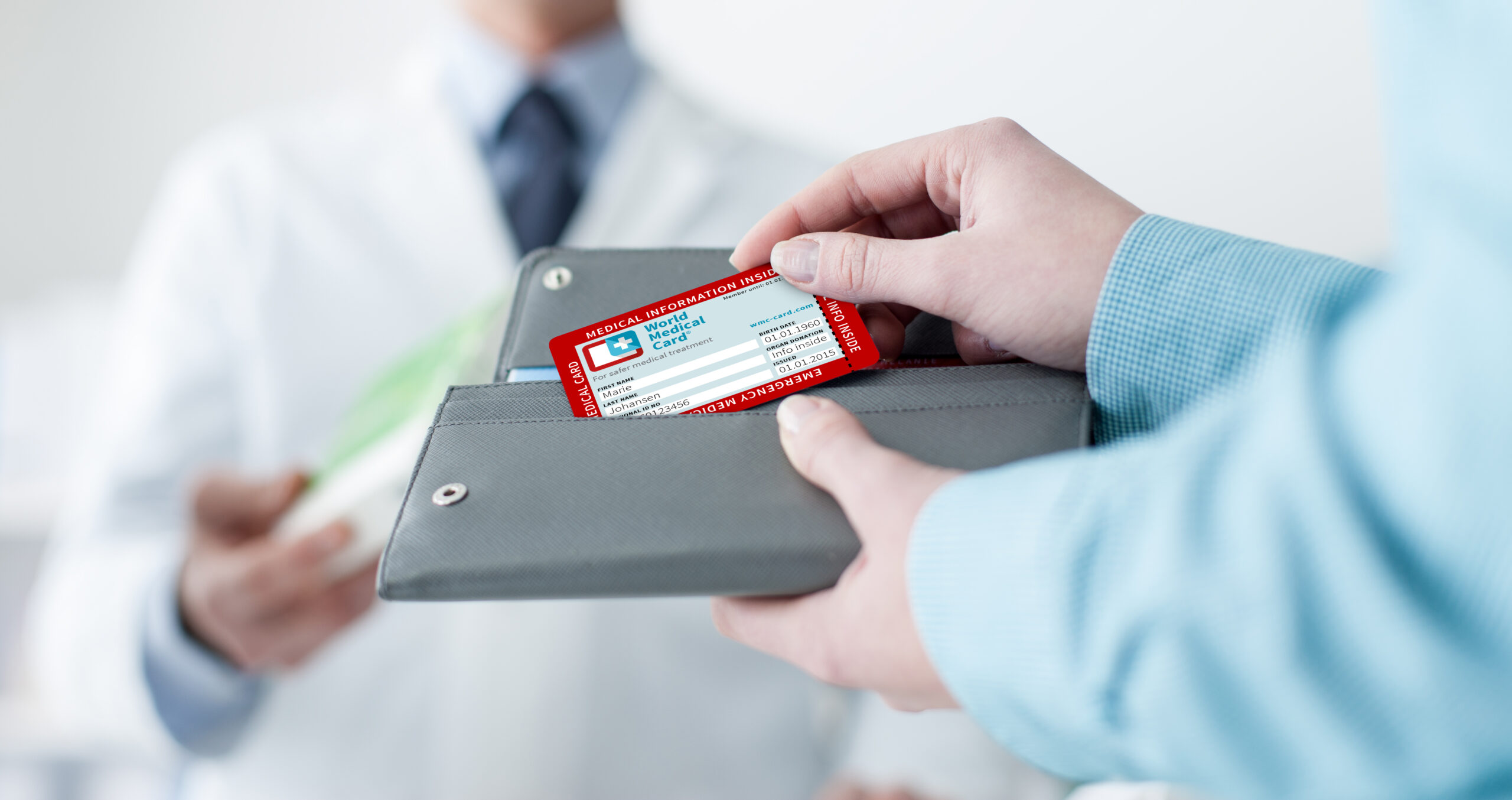 World Medical Card physical medical alert card